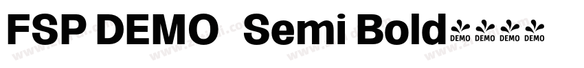 FSP DEMO   Semi Bold字体转换